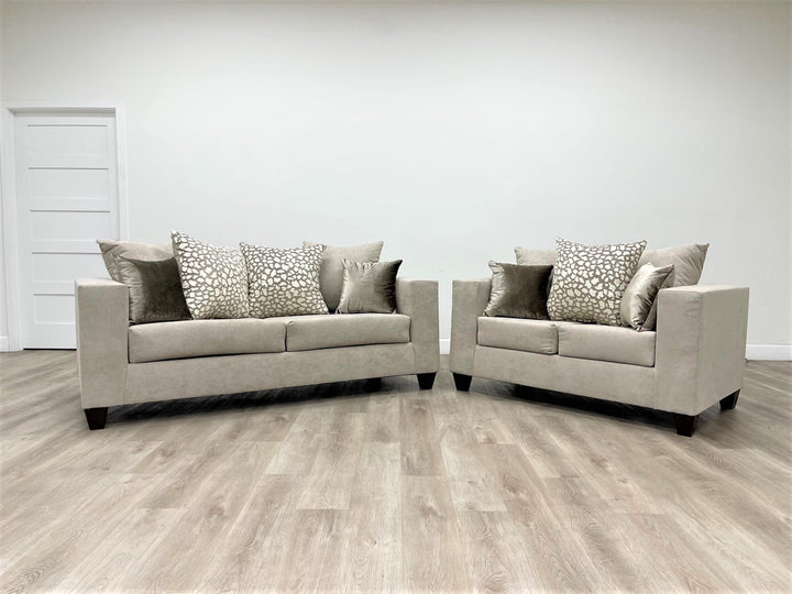 110-Hollywood Beige Sofa &amp; Loveseat (ETA: 8/26)