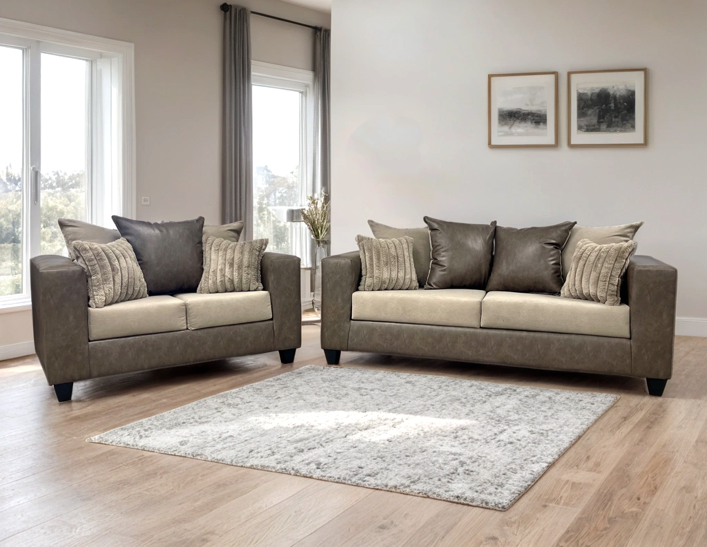110 LATTE - Sofa &amp; Loveseat Set