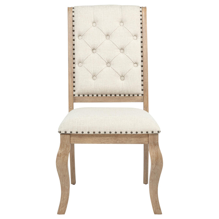 Brockway Upholstered Dining Chair Barley Brown (Set of 2)
