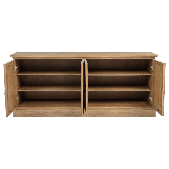 Brockway 4-door Dining Sideboard Buffet Cabinet Barley Brown