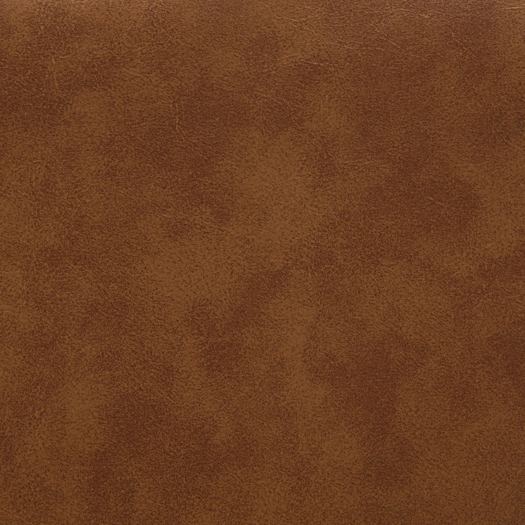 Aiken Faux Leather Upholstered Dining Side Chair Saddle Brown (Set of 4)