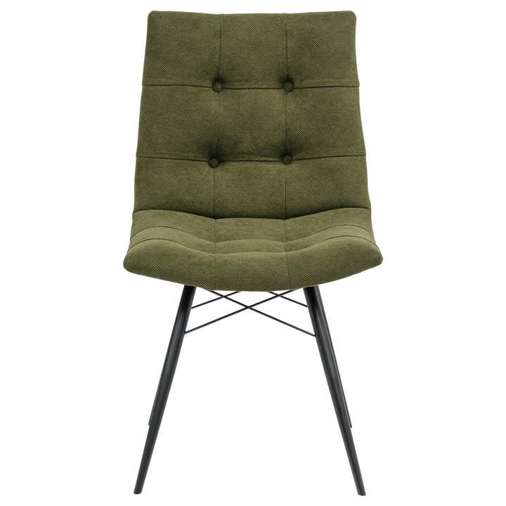 Aiken Fabric Upholstered Dining Side Chair Saddle Forest Green (Set of 4)