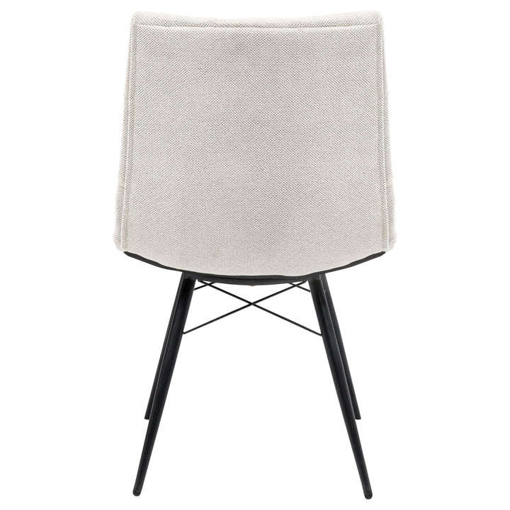 Aiken Fabric Upholstered Dining Side Chair Saddle Stone White (Set of 4)
