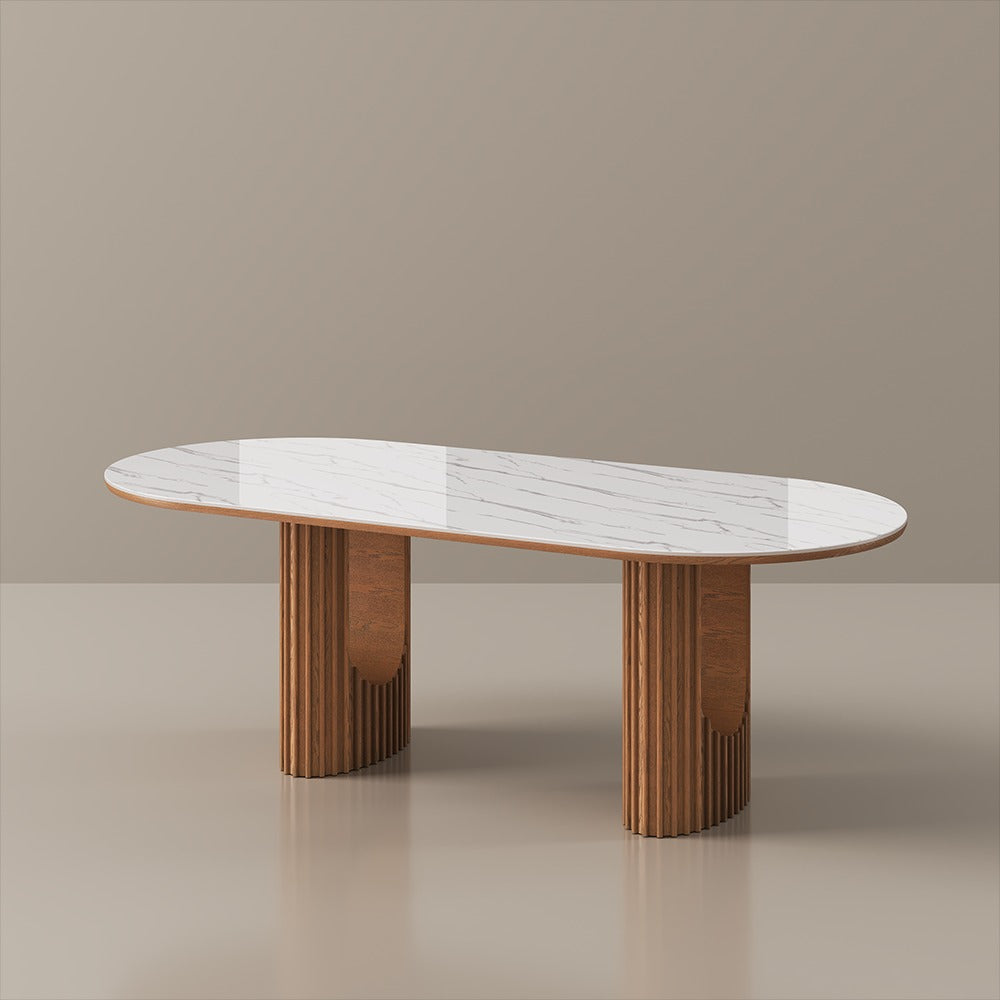 Silvo 79" Table (Glossy White)