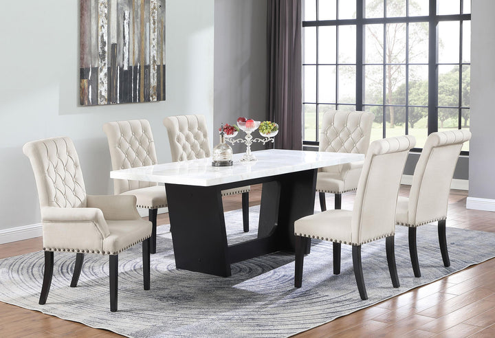 Alana Velvet Upholstered Dining Arm Chair Sand