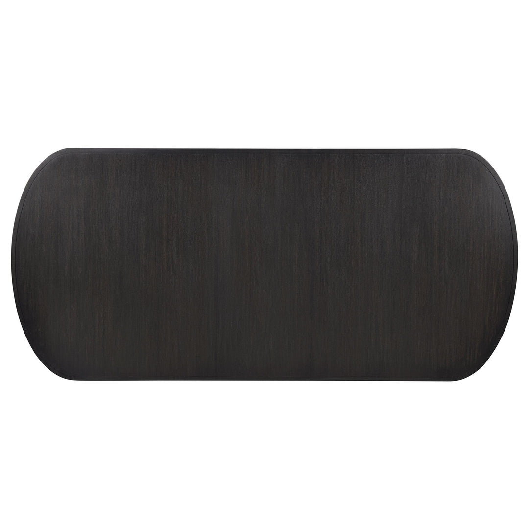 Leandro 7-piece Rectangular Dining Table Set Burnished Black