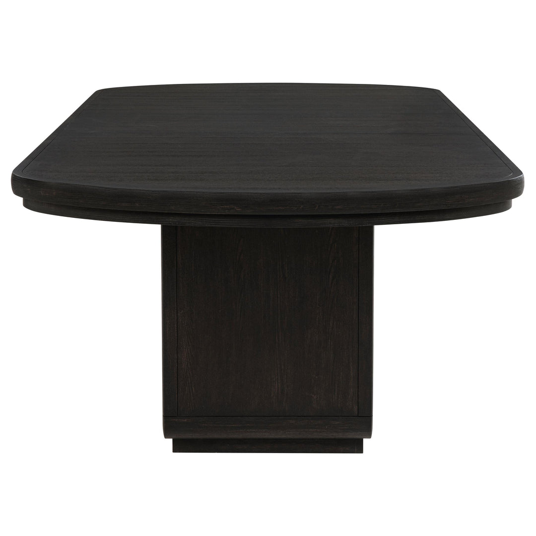 Leandro 9-piece Rectangular Dining Table Set Burnished Black
