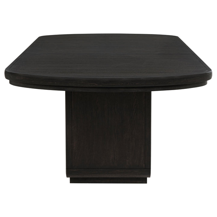 Leandro 9-piece Rectangular Dining Table Set Burnished Black