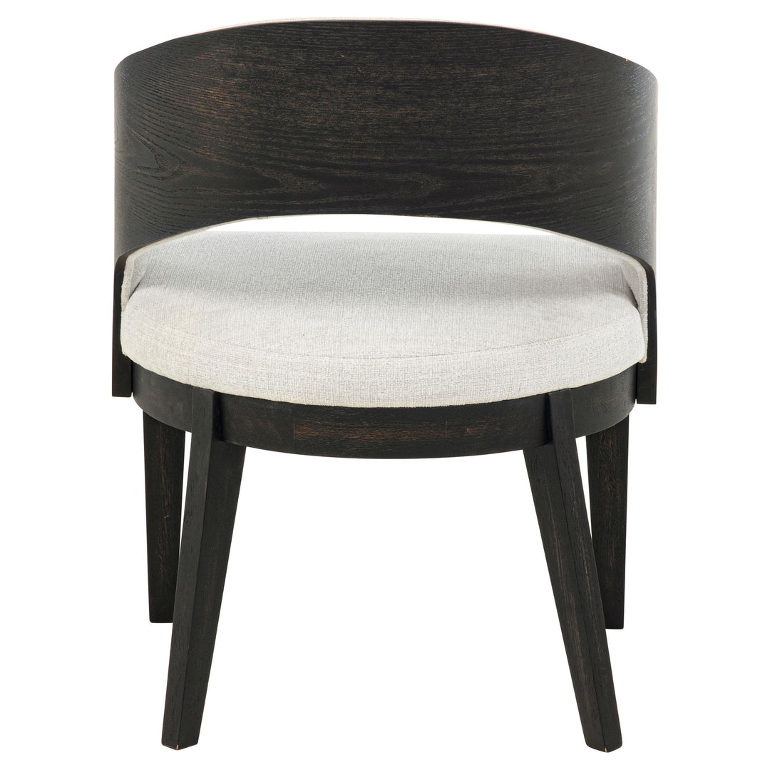 Leandro Upholstered Dining Arm Chair Cream (Set of 2)
