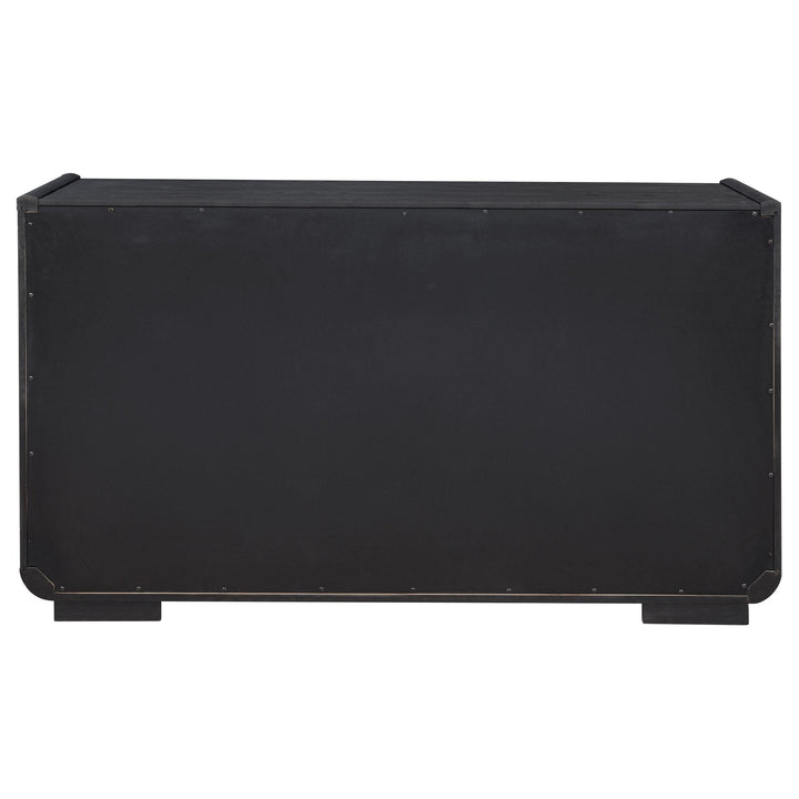Leandro 2-drawer Dining Sideboard Server Burnished Black