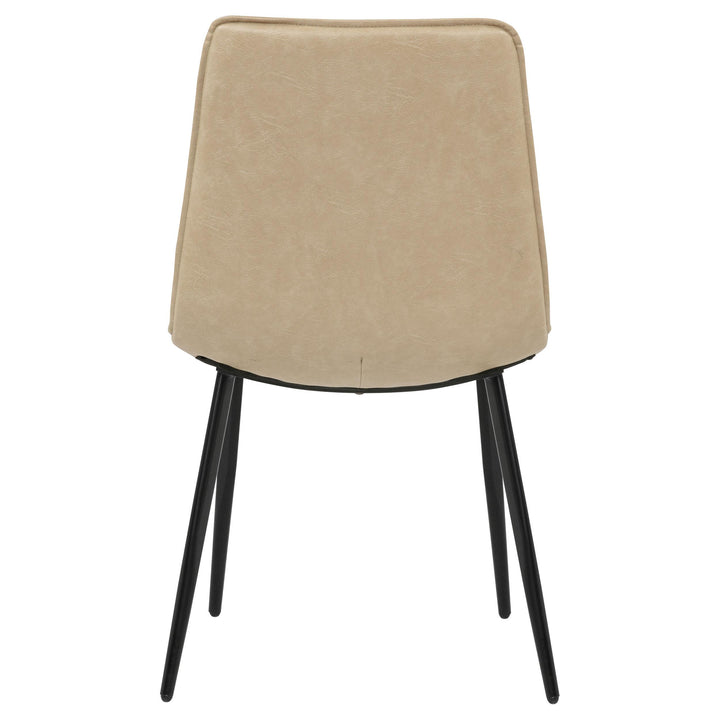Ortega Upholstered Dining Side Chair Tan (Set of 2)