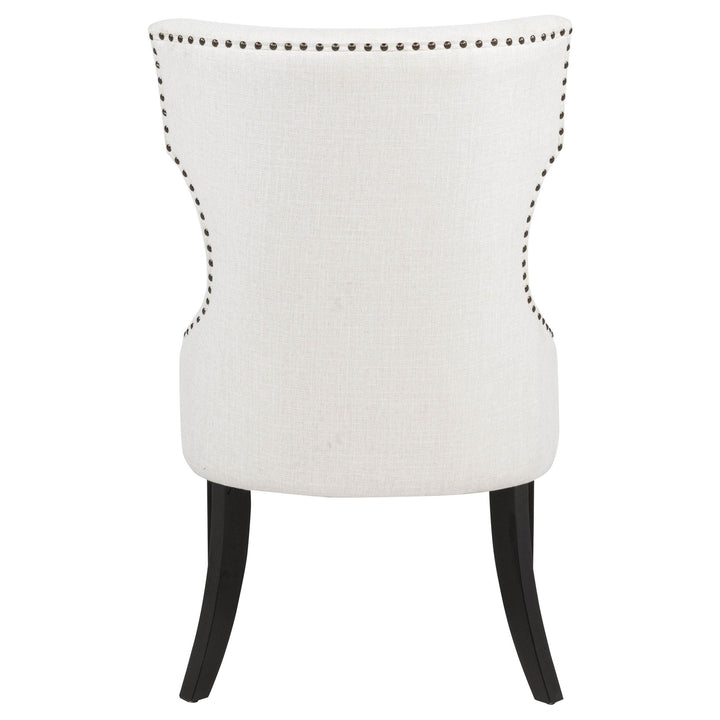 Baney Fabric Upholstered Dining Side Chair Cream and Black