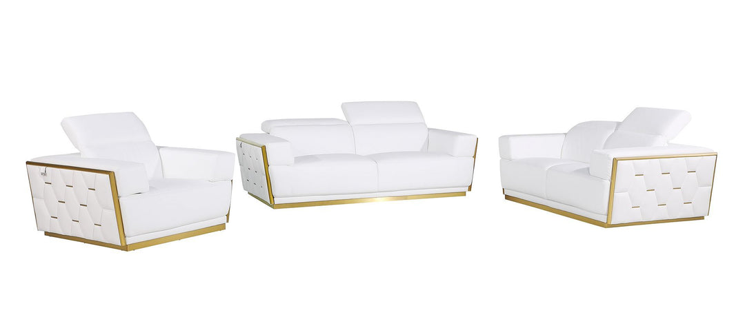 1111 - 3-Piece Sofa Set With Adjustable Headrest