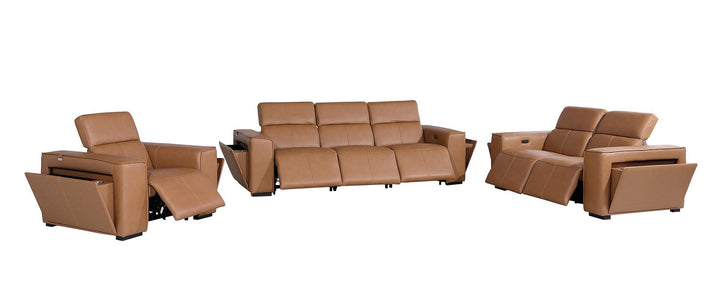 1224 - 6-Piece Modular Power Reclining Sofa, Loveseat &amp; Chair Set In With 6 Power Recliners &amp; Power Headrests