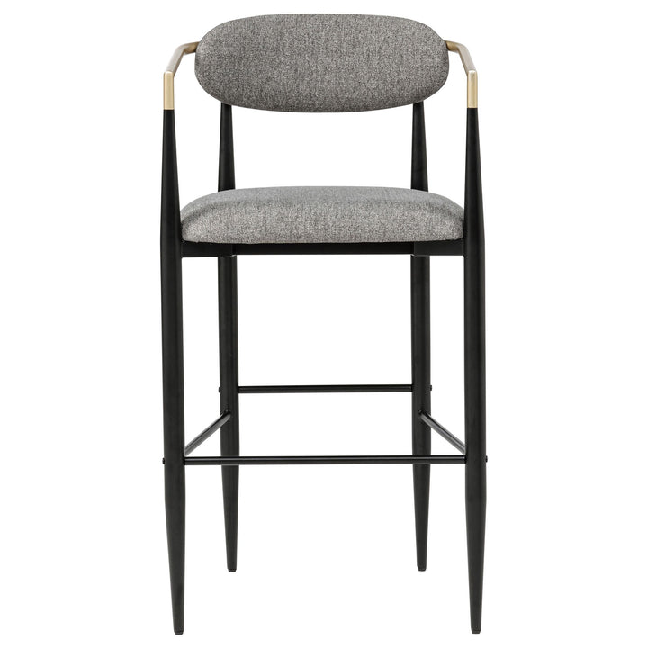 Tina Fabric Upholstered Bar Chair Grey (Set of 2)