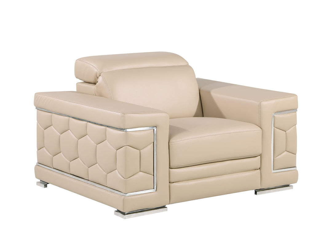 296 - Genuine Leather Living Room Set