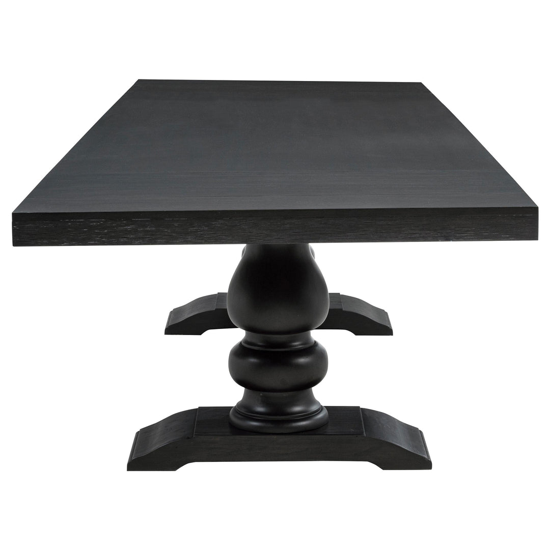 Phelps 9-piece Rectangular Dining Table Set Distressed Noir