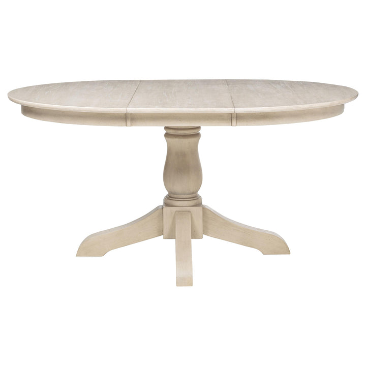 Orrison Oval 62-inch Wood Extension Leaf Dining Table Linen