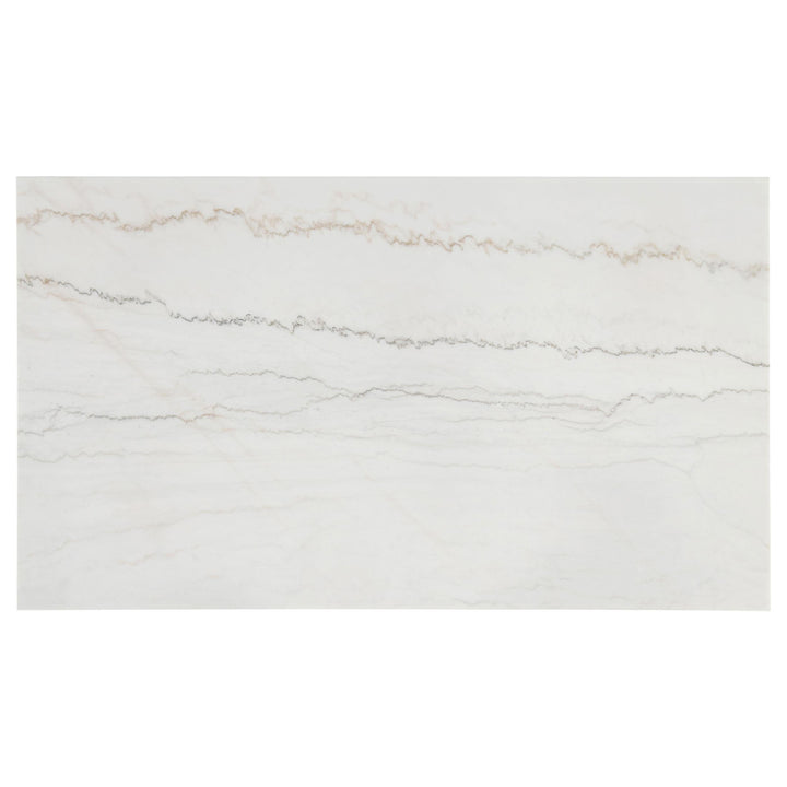 Averill 72-inch Rectangular White Marble Top Dining Table Coffee Bean