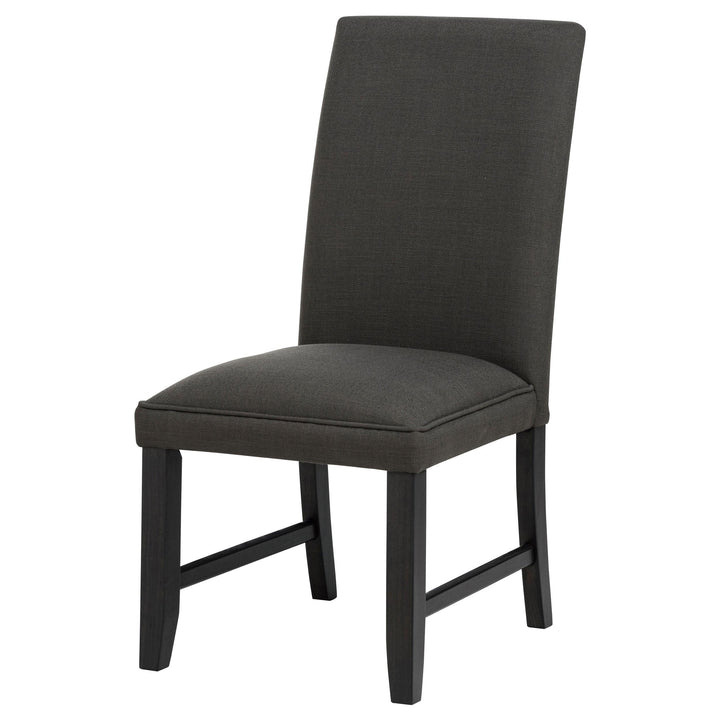 Berning Fabric Upholstered Parson Side Chair Charcoal Grey (Set of 2)