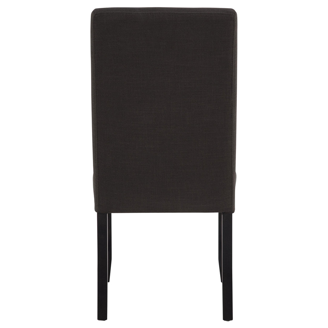 Berning Fabric Upholstered Parson Side Chair Charcoal Grey (Set of 2)