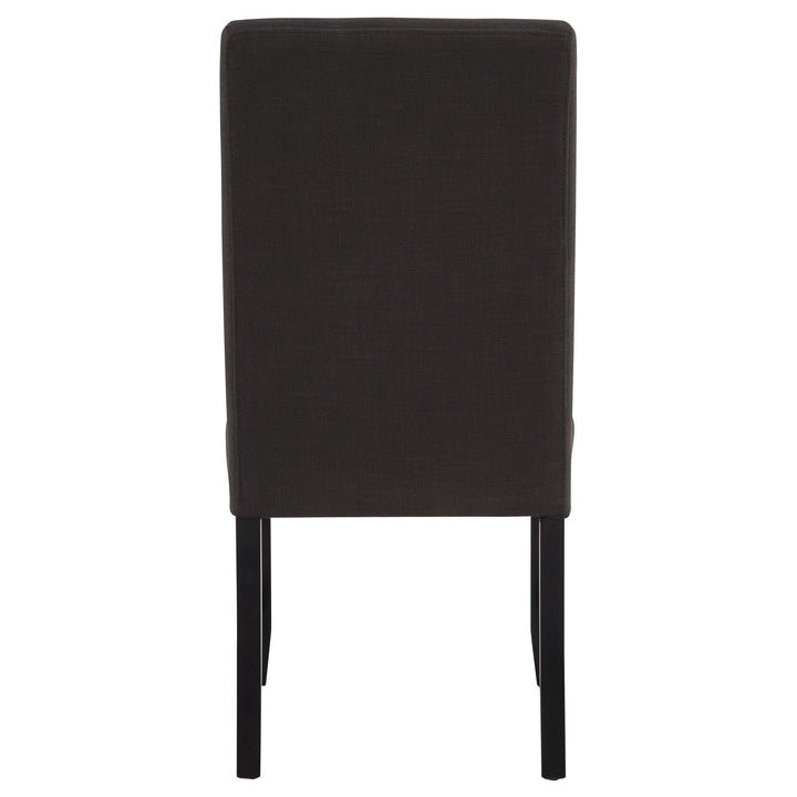 Berning Fabric Upholstered Parson Side Chair Charcoal Grey (Set of 2)