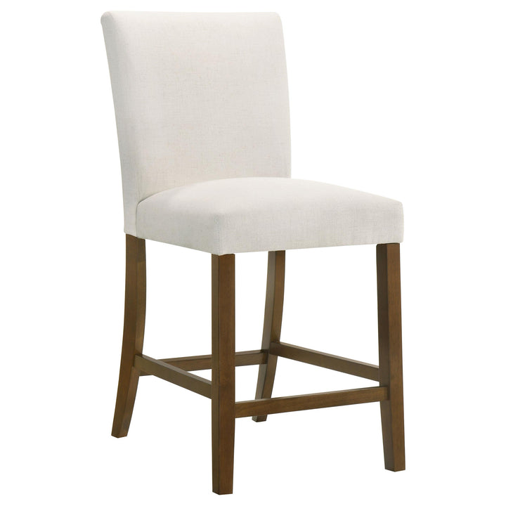 Paxton 5-piece Round Glass Top Counter Height Dining Set Beige