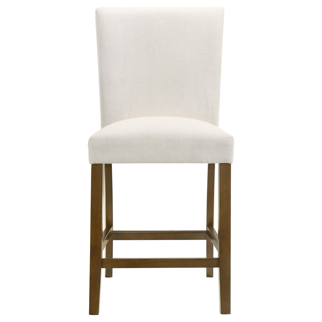 Paxton 5-piece Round Glass Top Counter Height Dining Set Beige