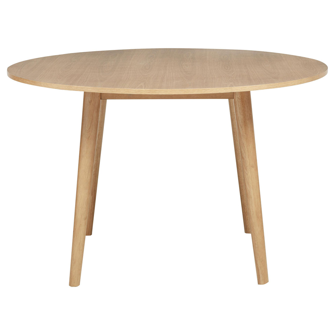 Andrews 5-piece Round Dining Table Set Light Ash and White