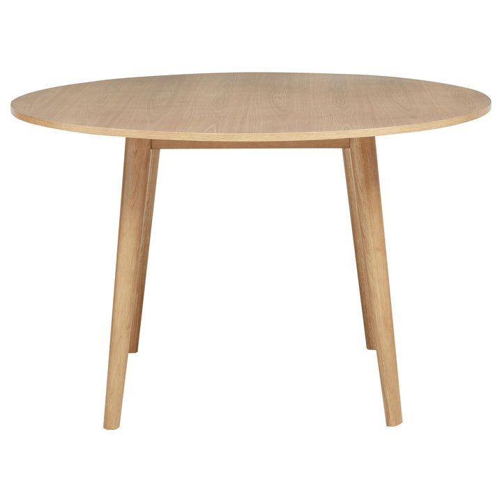 Andrews 5-piece Round Dining Table Set Light Ash and White