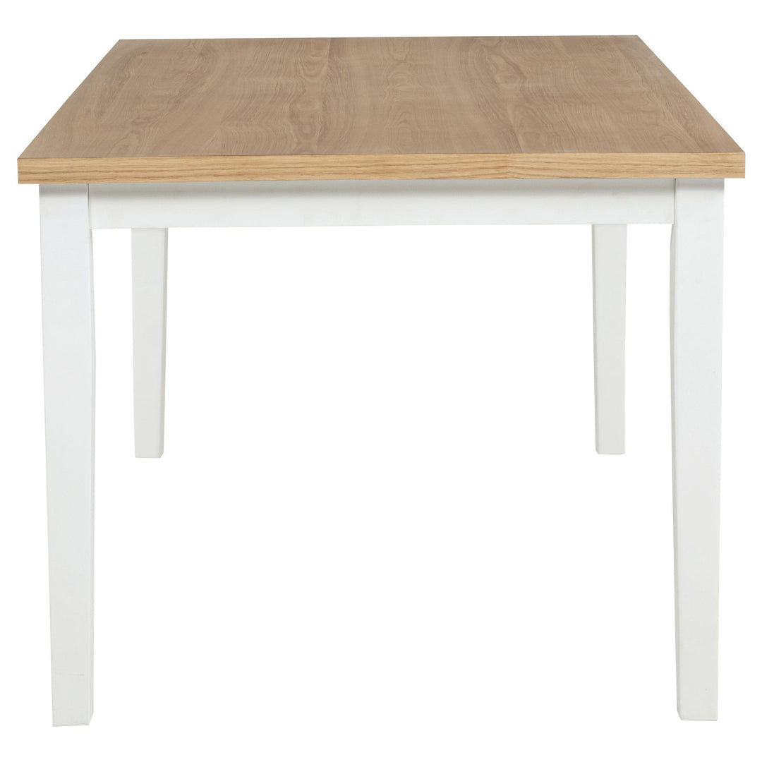 Andrews 7-piece Rectangular Dining Set Light Ash and White
