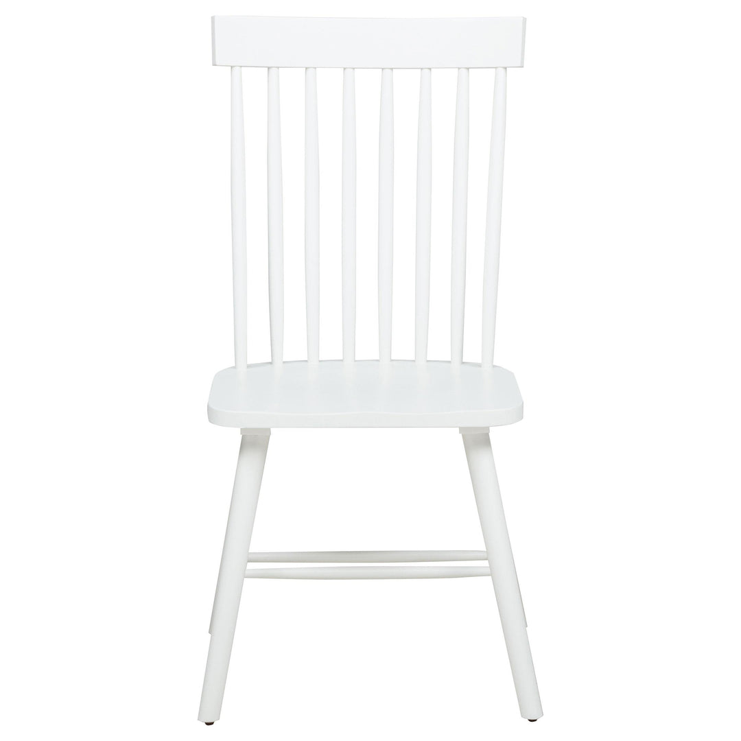 Andrews 7-piece Rectangular Dining Set Light Ash and White