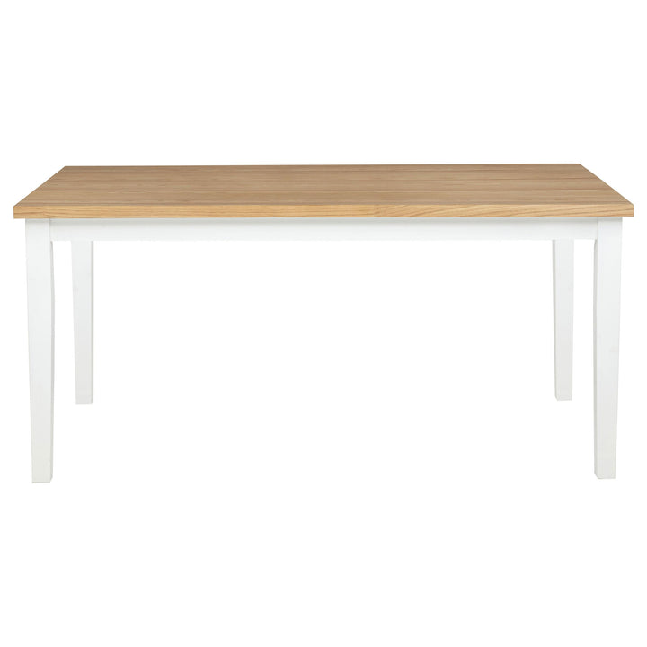 Andrews 7-piece Rectangular Dining Set Light Ash and White