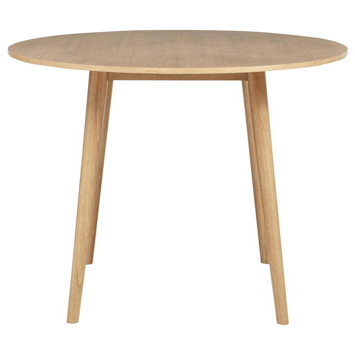 Andrews 5-piece Round Counter Dining Set Light Ash and Black