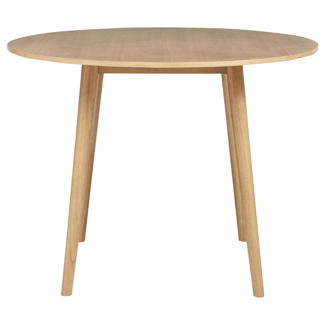 Andrews 5-piece Round Counter Dining Set Light Ash and White