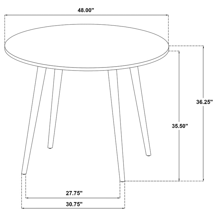 Andrews 5-piece Round Counter Height Dining Set Light Ash