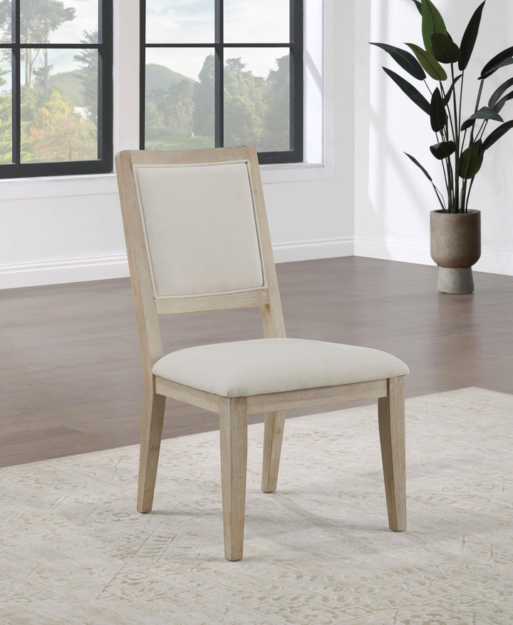 Trofello Cushioned Dining Side Chair White Washed (Set of 2)