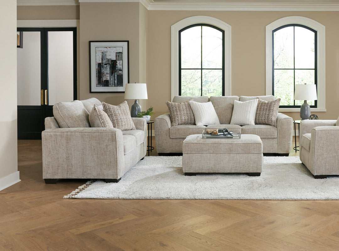125 Taupe Sofa &amp; Loveseat Set
