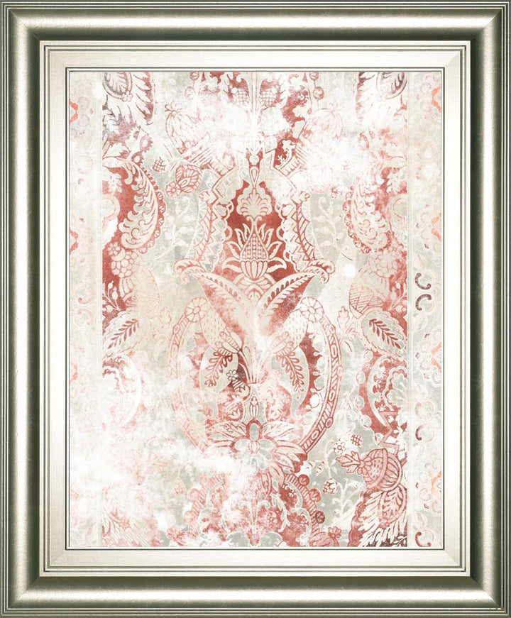 22x26 World Traveler Textile IV By June Erica Vess - Pink