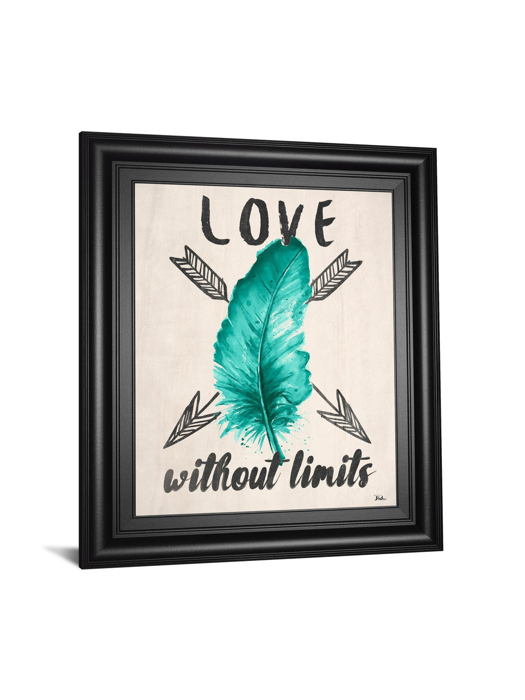 Teal Fearless Limits Il By Patricia Pinto - Framed Print Wall Art - Green