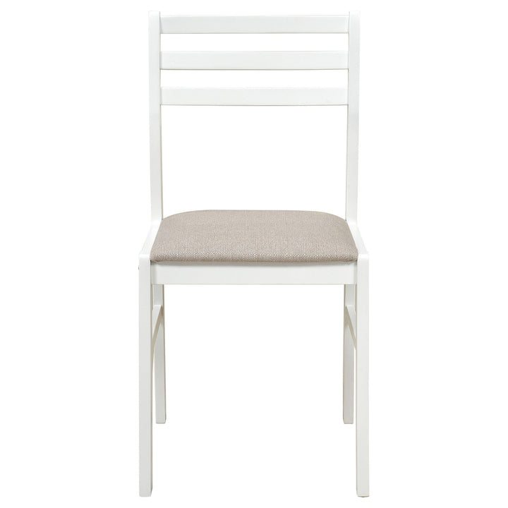 Bucknell 3-piece Round Drop Leaf Dining Table Set White