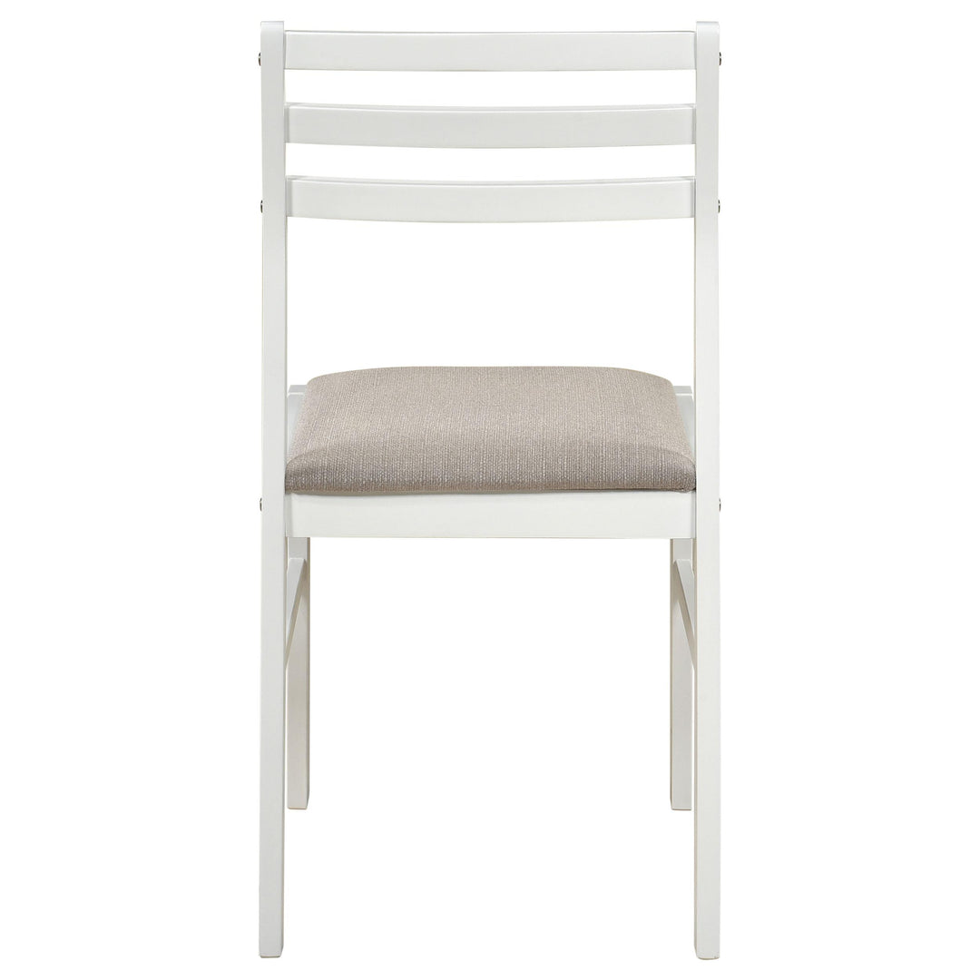 Bucknell 3-piece Round Drop Leaf Dining Table Set White