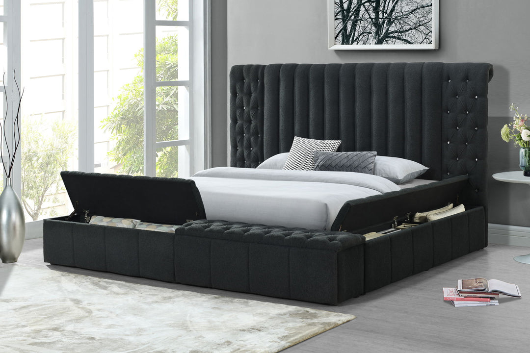 Jasmine - Upholstered Storage Bed