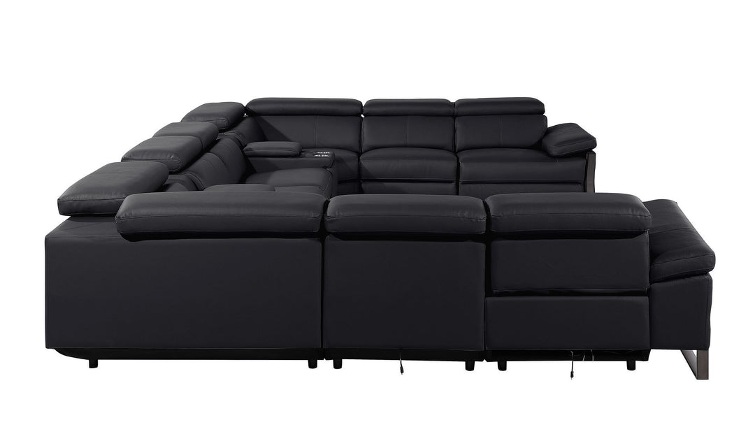 1246 - 10-Piece U-Shaped Modular Power Reclining Sectional With 4 Power Recliners And Power Headrests
