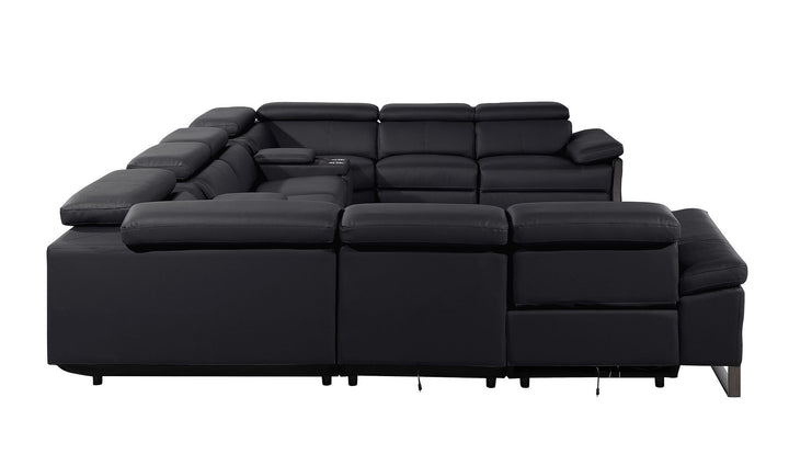 1246 - 10-Piece U-Shaped Modular Power Reclining Sectional With 4 Power Recliners And Power Headrests