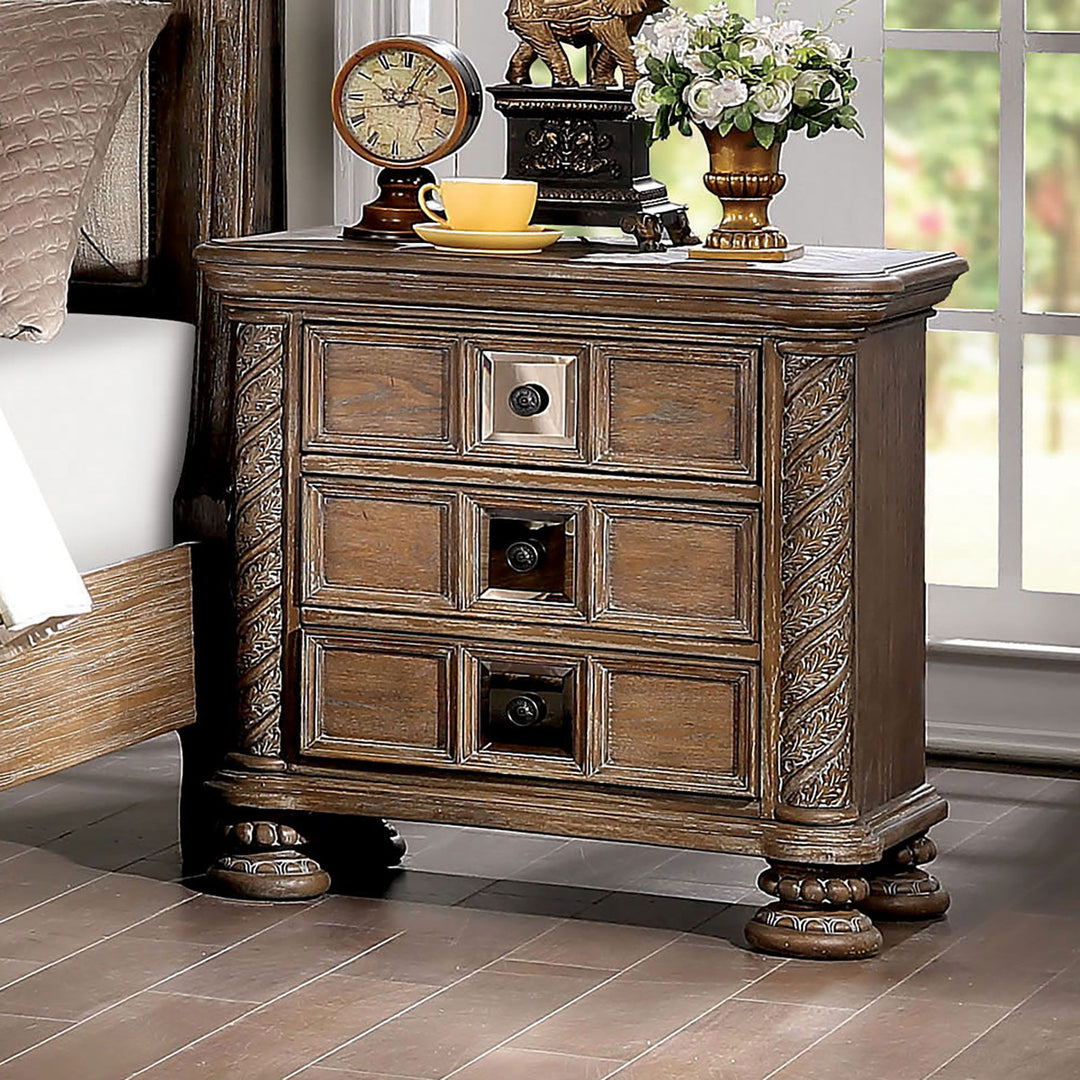 Timandra - Nightstand - Rustic Natural Tone