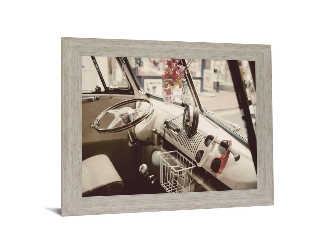 Retro Roadway Charm - 28" x 34" Framed Wall Art