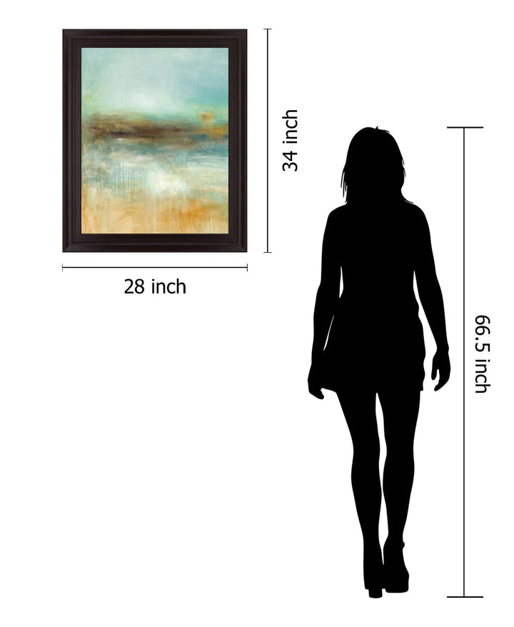 Mist Over Dunes - 28" x 34" Framed Wall Art