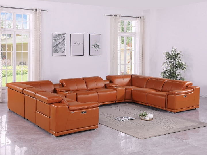 9762 - 10-Piece U-Shaped Sectional Sofa With 4 Power Recliners