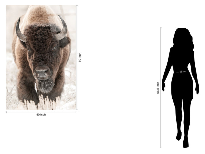 "Wild Majesty" Tempered Glass - Brown / White